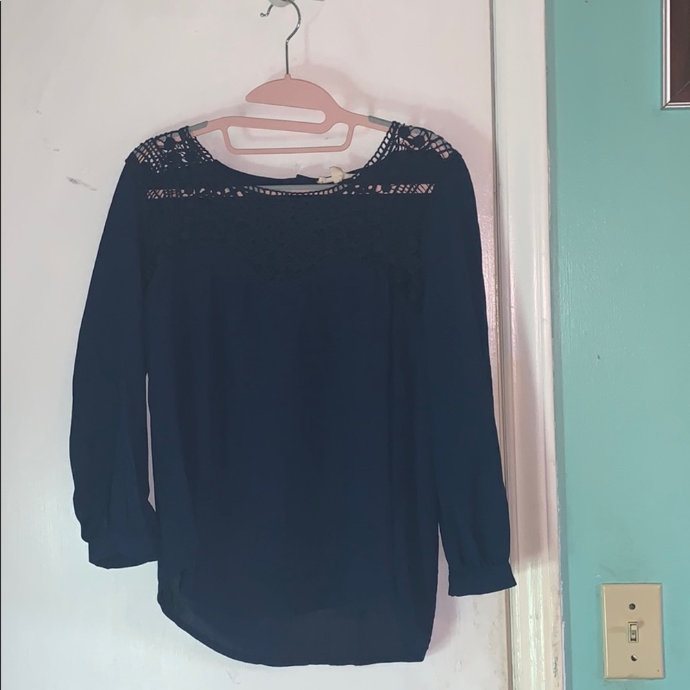 Dark blue blouse